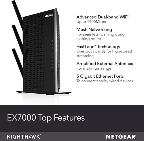 Miniatura 4 de NETGEAR - Extensor de alcance de red WiFi cobertura de hasta 2500 pies cuadrados y 50 dispositivos con amplificador y repetidor de señal inalámbrico