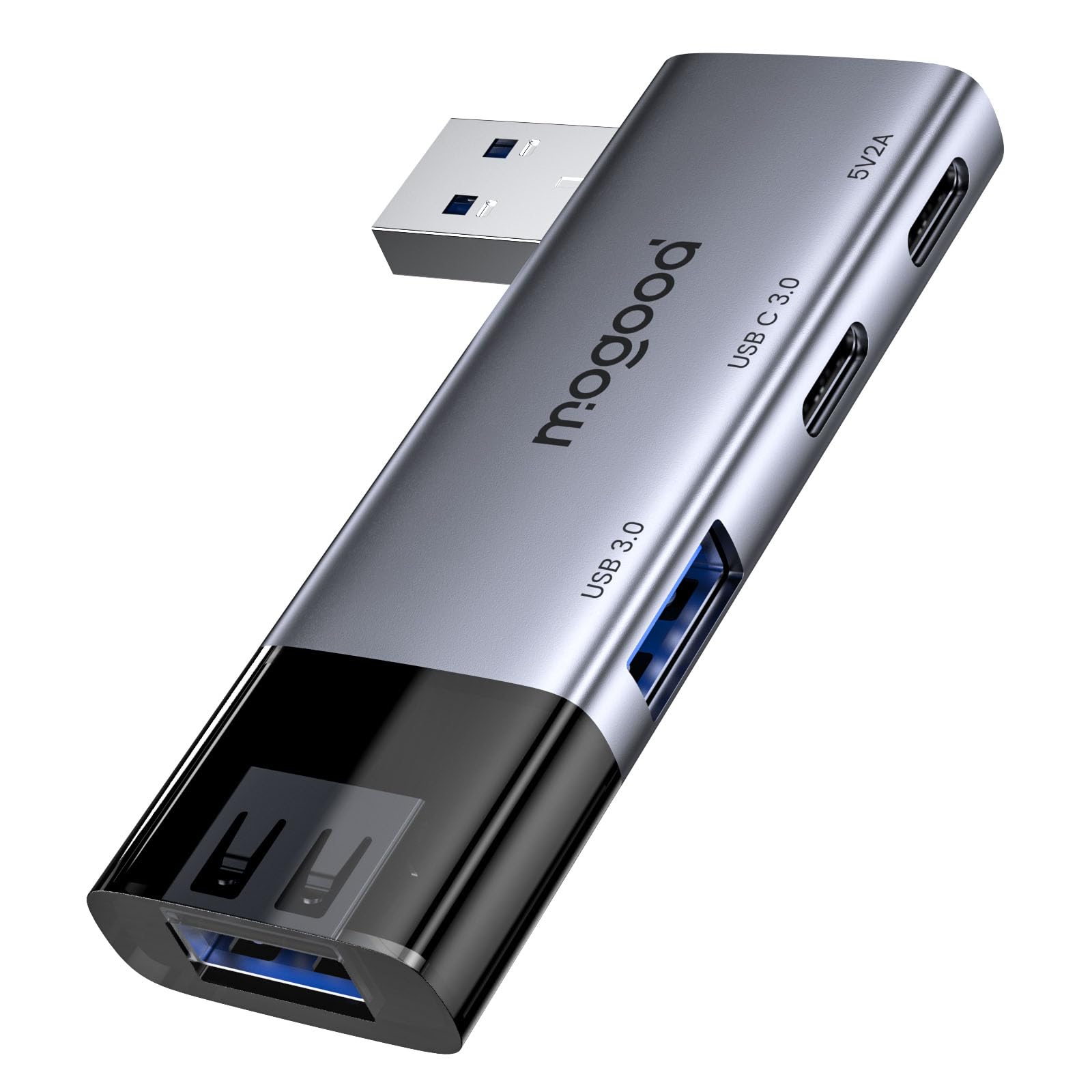 Amazon | MOGOOD USB ハブ、4*ポート USB 3.0 ハブ[サポートされてい