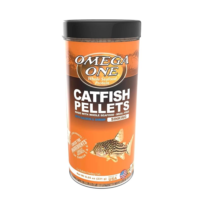 Alimento para Peixes em Pellets de Camarão que Afundam Omega One 8 mm, 231 g