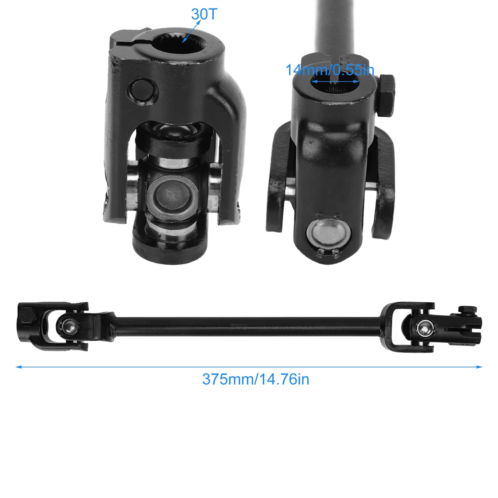 ZJchao Giunto Universale, Articolazione Dell'Albero Dello Sterzo Con - Foto 3