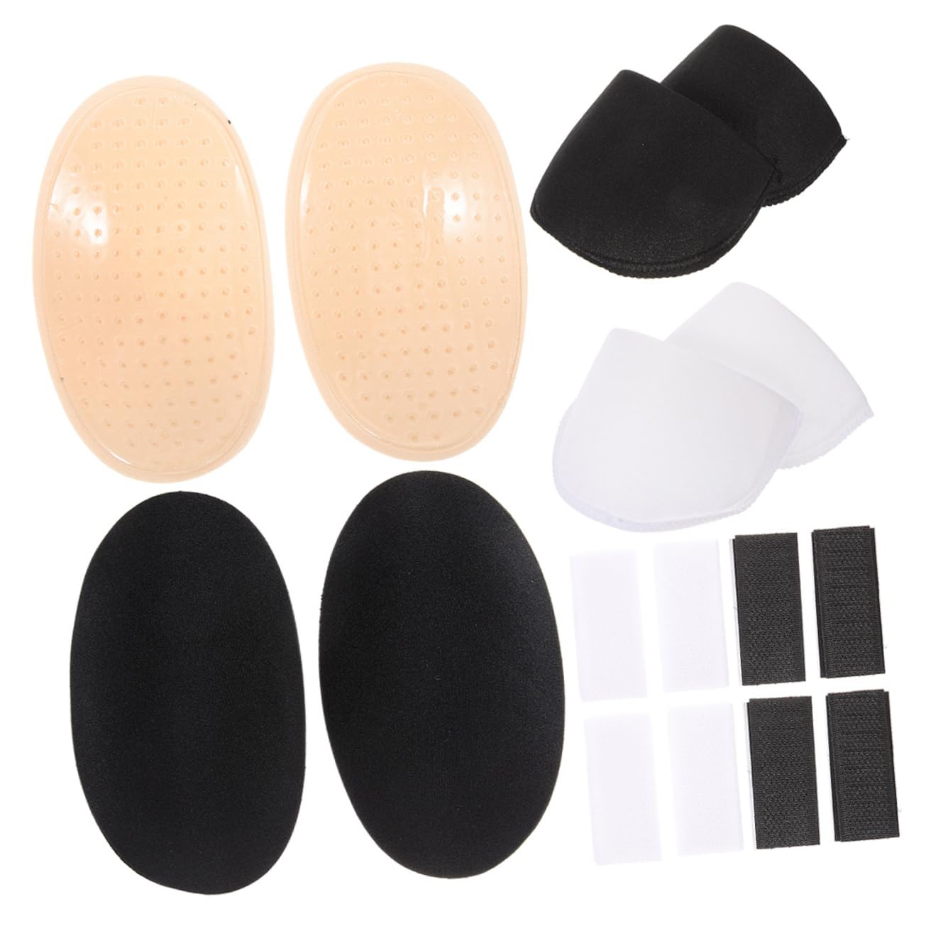 TENDYCOCO Women's Shoulder Pads for Clothes 4 Sets of Light Weight Shoulder Padding for Broadening Shoulders Reusable and Washable