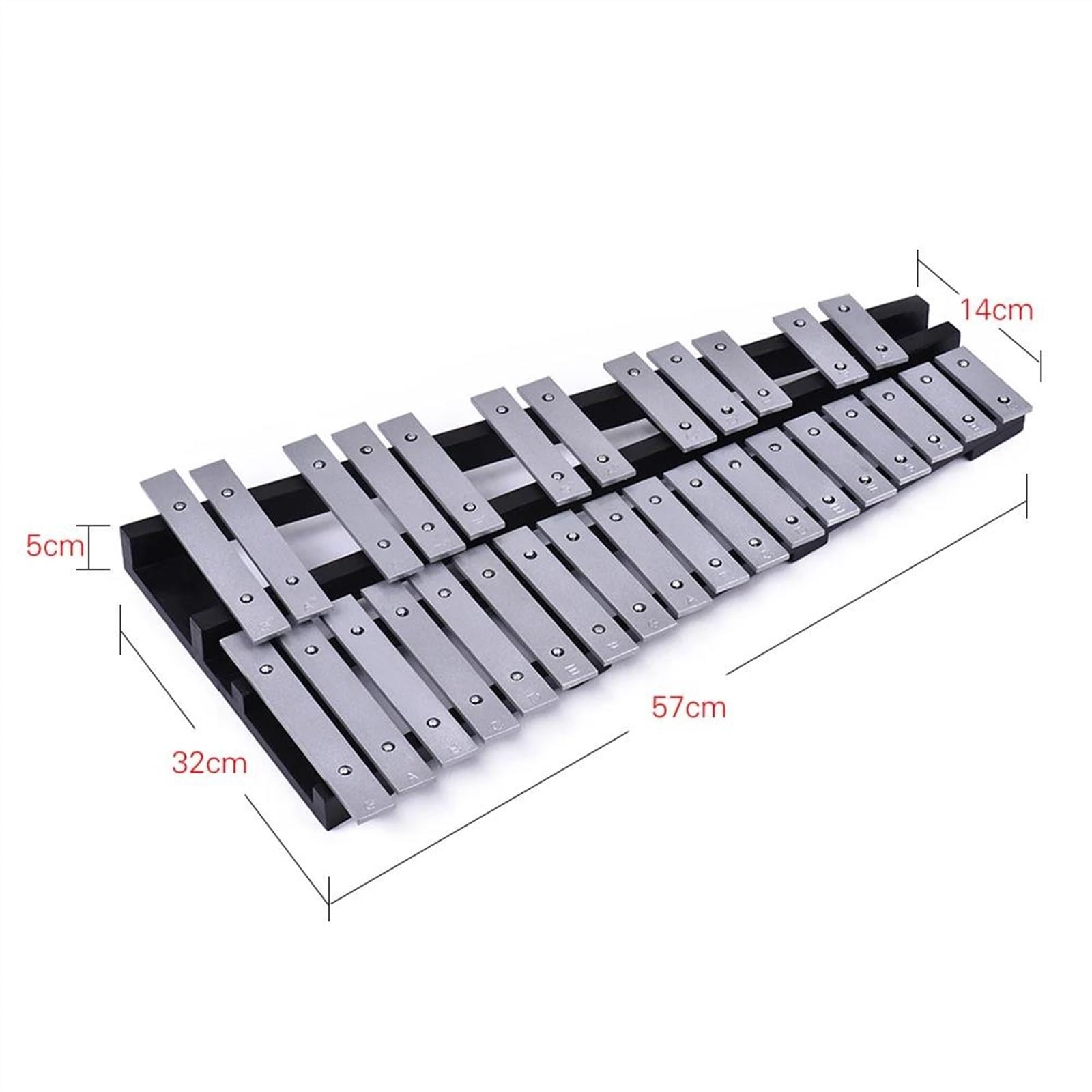 xilófono profesional Barras De Aluminio Plegables Con Marco De Madera Para Xilófono Glockenspiel De 30 Notas Con Bolsa De Transporte Fácil De Aprender