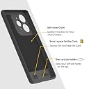Pikkme Back Cover for Realme 15 5G Camera Protection 3D Hexa Cube Design Silicone Protective Bumper Case (Grey) gallery image