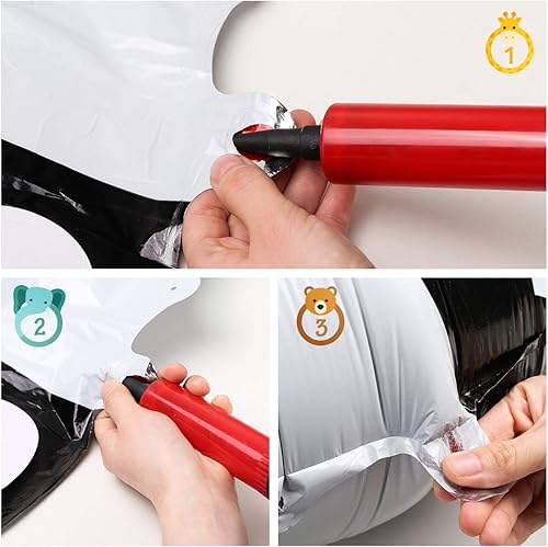 Miniatura 5 de KESOTE 12 globos de animales lindos para caminar para fiestas temáticas de animales, suministros de fiesta de cumpleaños