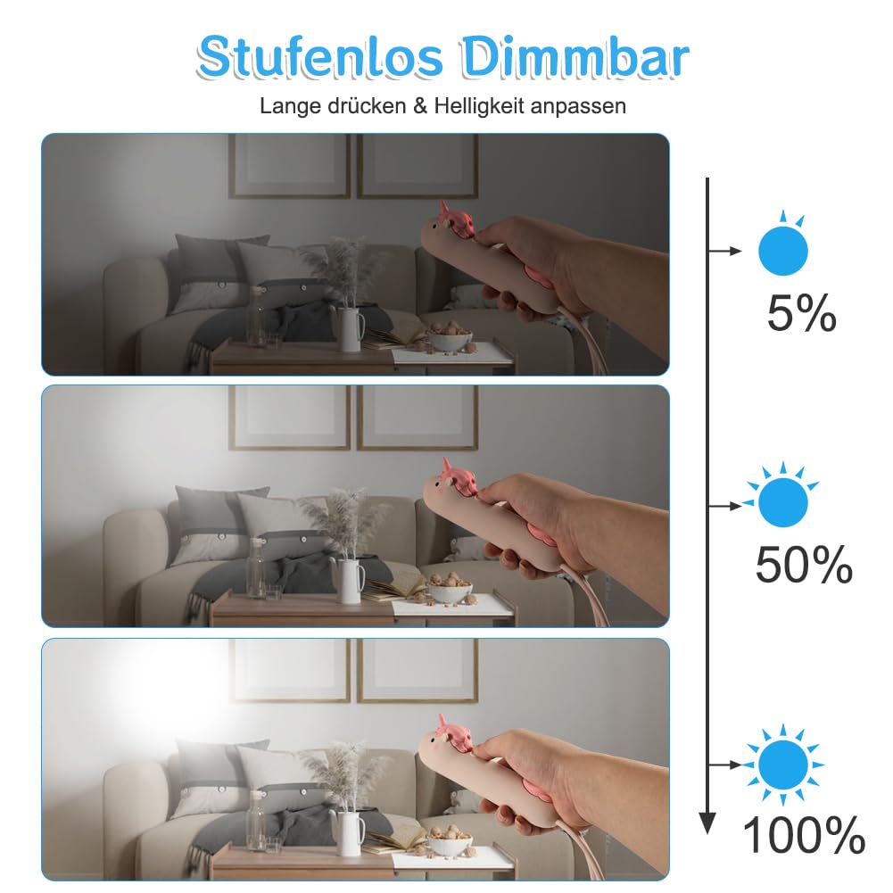 Kidywolf Kinderzaklamp 3-in-1 – Oplaadbaar & Speels Licht