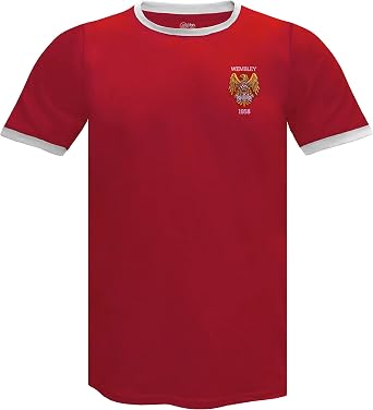 fan originals Manchester Crest T-Shirt Mens Wembley United Retro Colours