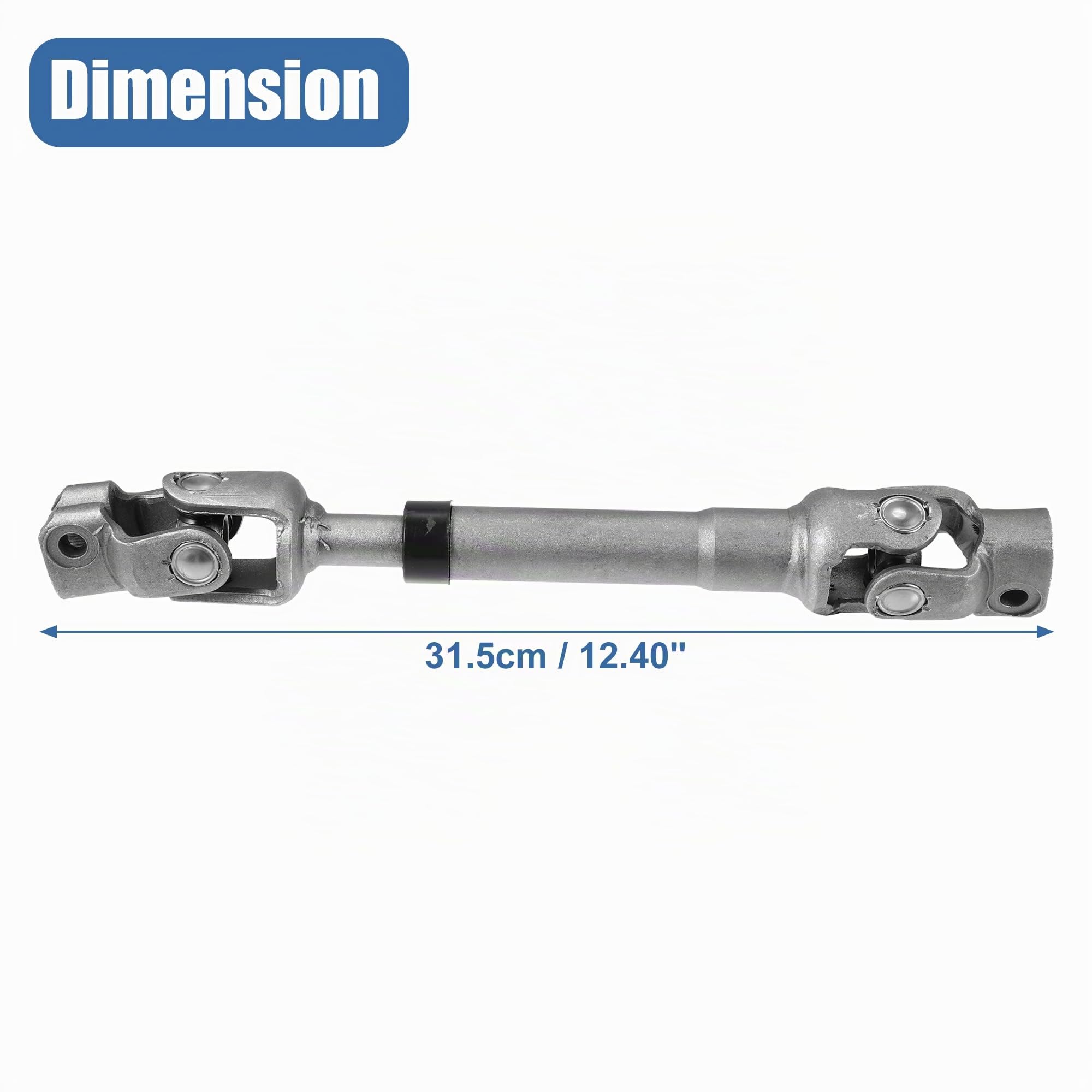 X AUTOHAUX Arbre Intermédiaire Direction Pour Hyundai Elantra Touring 08-12 | Pour Hyundai Elantra Touring 2008-2012, OE:56400-2H000, Couleur:Gris, Taille:31,5x4,2x4,1cm, Diamètre:6,2mm