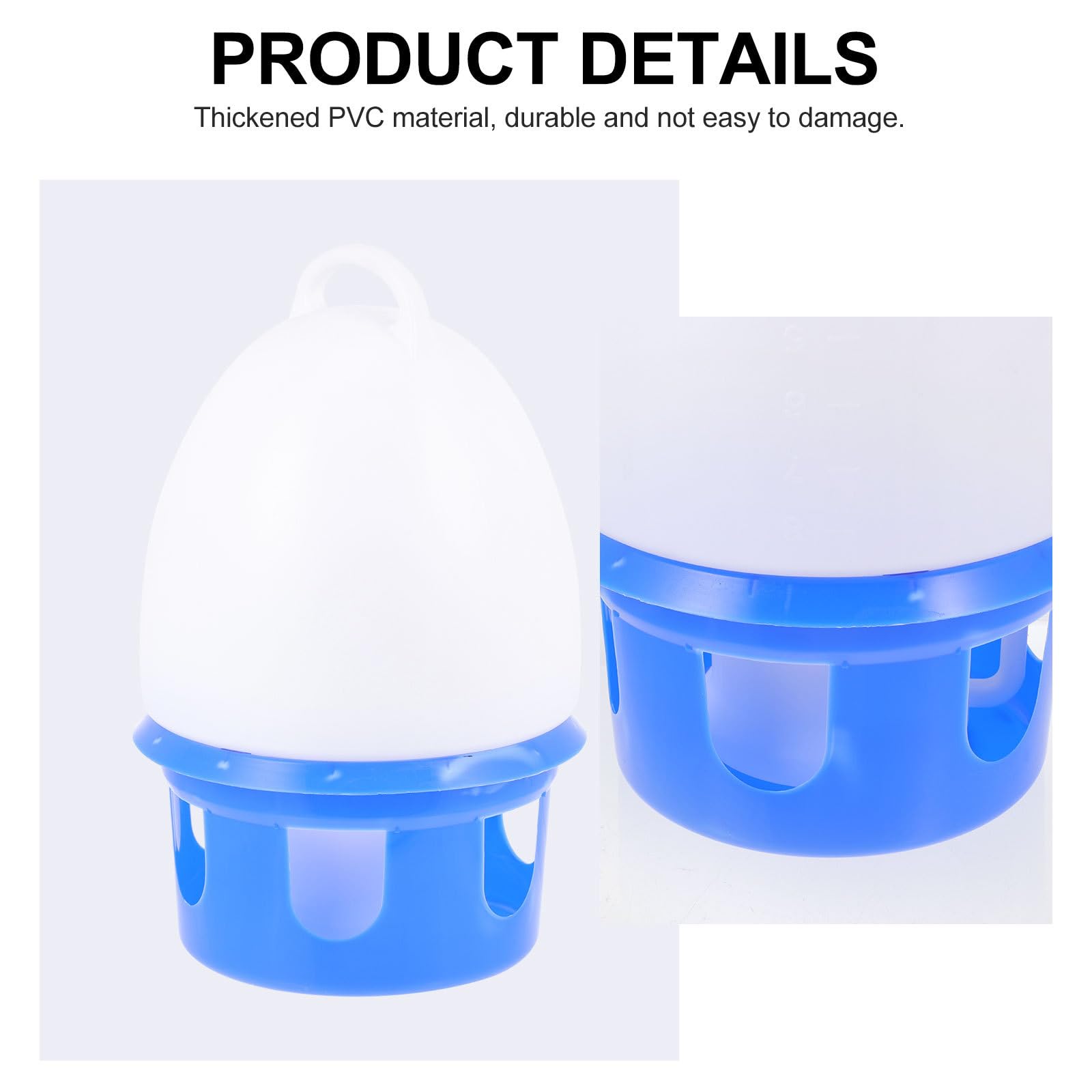 Abreuvoir Portable pour Oiseaux de Compagnie, Auto-abreuvement Rond PVC