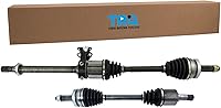 Vista 363 de TRQ Juego de conjunto de eje de transmisión CV delantero para conductor y pasajero, 2 piezas, compatible con Ford Explorer 4WD 95-01, Explorer AWD