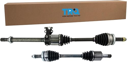 Miniatura 128 de TRQ Juego de 2 piezas de ensamblaje de eje CV delantero del lado del conductor y del pasajero, compatible con transmisión automática Mazda 3 i