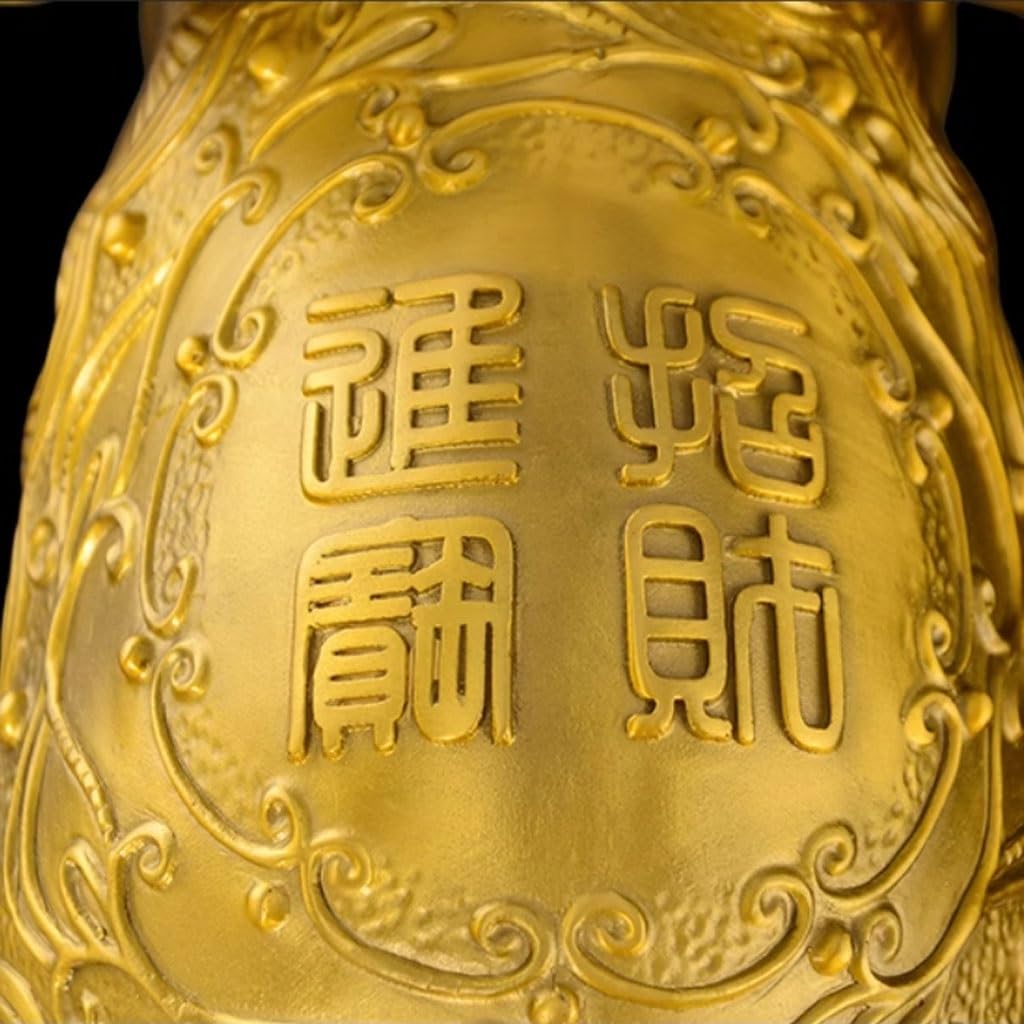 Artigianato in Rame per Ufficio, Coppia di Ornamenti in Ottone per Elefanti, Porta Portafortuna, Decorazione per Soggiorno, Scultura, Statua in Rame, Casa, Hotel, Bar