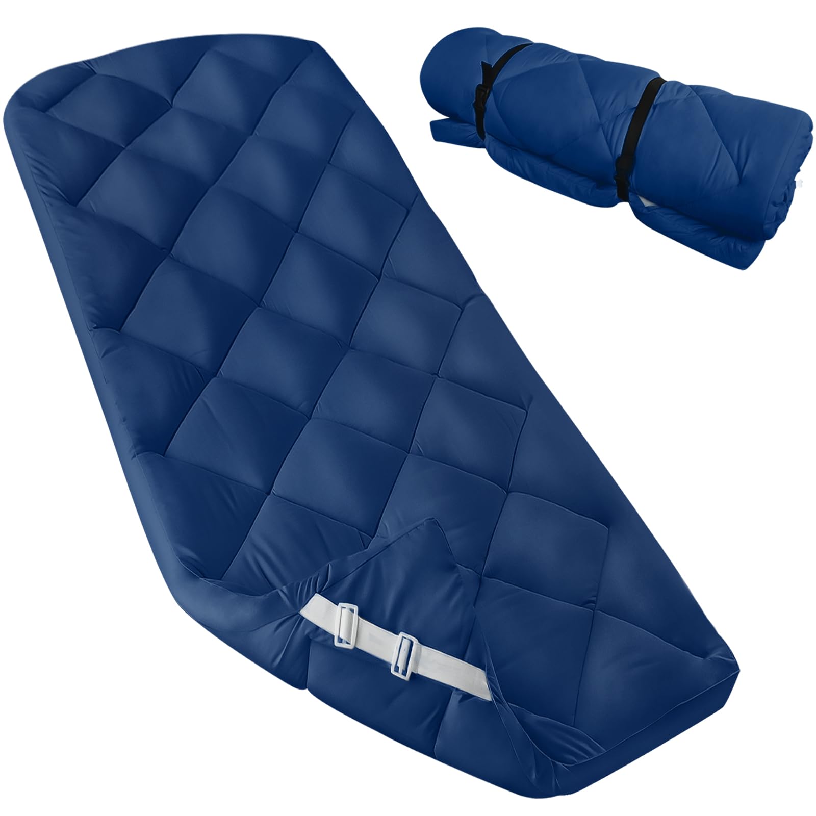 Cot Mattress Pad (Improved Thickness) Quilted Cot Pads for Camping, Sleeping Mattress Topper 30" X 75" for Camp/Rv Bunk/Narrow Twin Beds