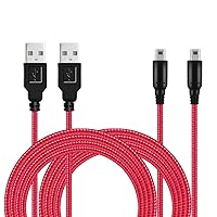 Vista 1 de BATSOEASY Paquete de 2 cables de carga USB 3DS2DS de 5 pies, cable de carga trenzado de nailon compatible con Nintendo 3DS2DSDSi