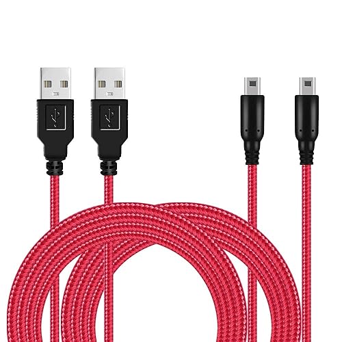 BATSOEASY Paquete de 2 cables de carga USB 3DS2DS de 5 pies, cable de carga trenzado de nailon compatible con Nintendo 3DS2DSDSi