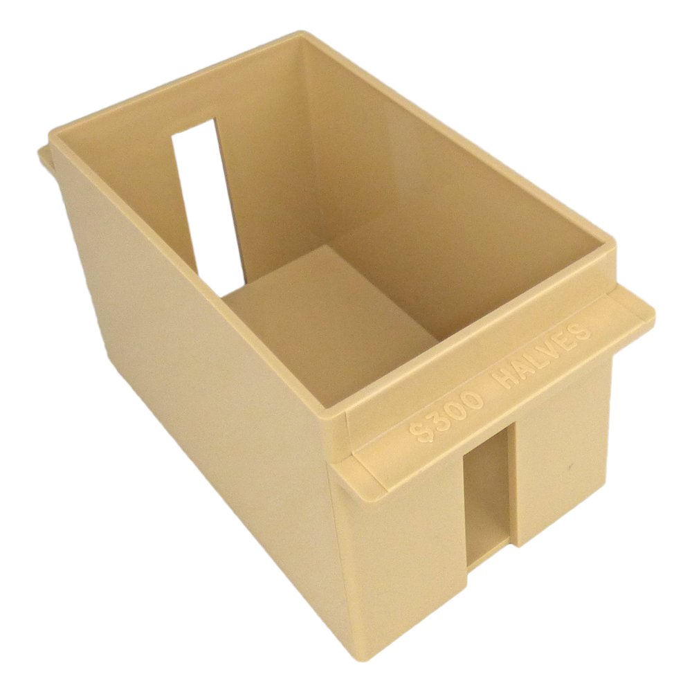 Amazon.co.jp: 大容量ロールコインプラスチックストレージトレイ 0.5ドル ベージュ (トレイ1枚) : ホーム＆キッチン