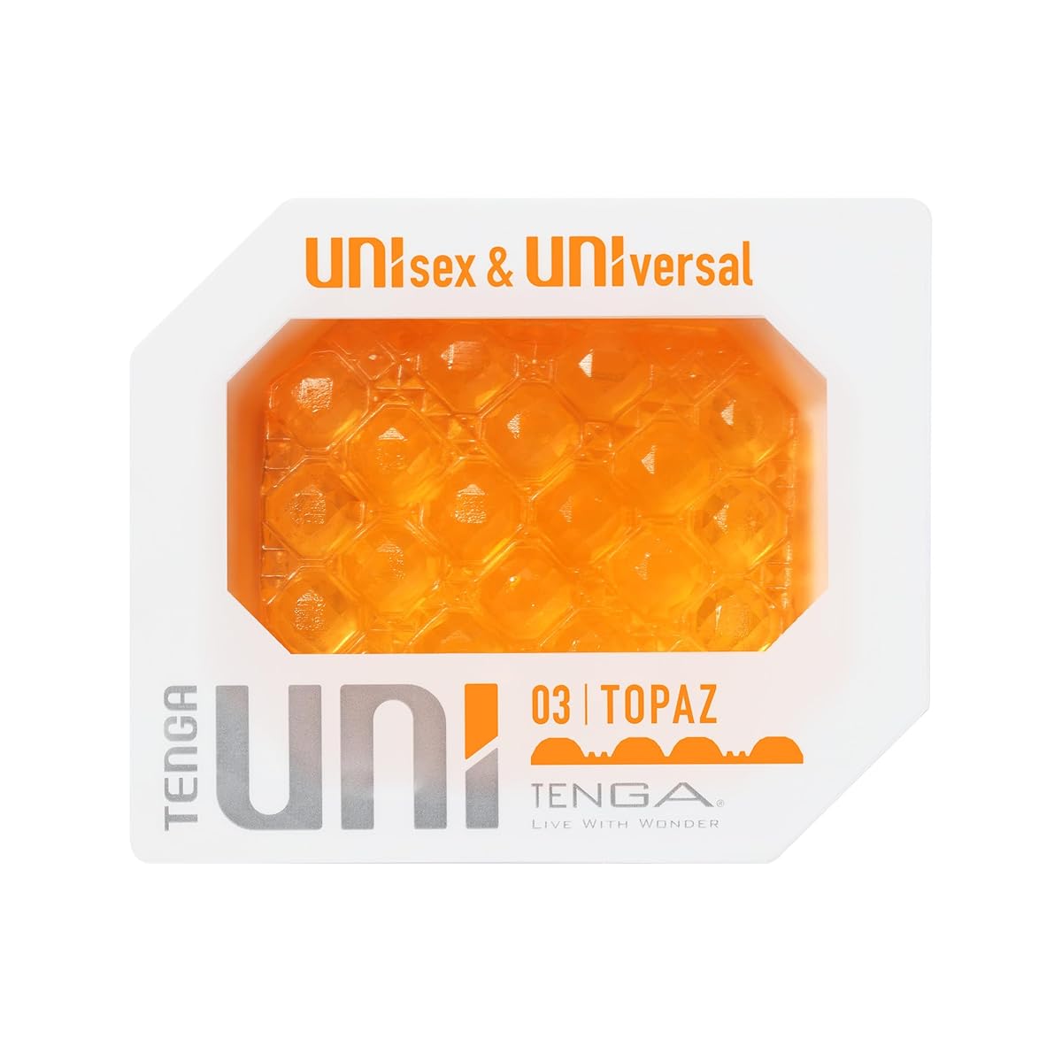 TENGA UNI TOPAZ テンガ ユニ トパーズ ラウンドカット ユニセックス ぷるぷる触感 使い切り ミニローション付き