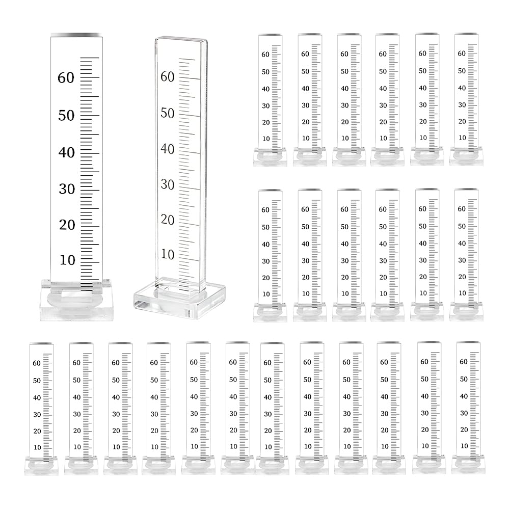AHANDMAKER 50pcs Self Leveling Pins Tile Leveling System Kit Clear Acrylic Rectangle Leveling Tools 0.77x0.77x2.85in for Tile Stone Ceramic and Floor Concrete Installation