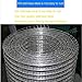 HDJDCBCV Chicken Wire， Industrial Wire Mesh, Wire Diameter 0.6Mm Grid 6Mm Width 0.5M or 1M DIY Barbecue Net Basic Ventilation Net Screen Door Mesh,Silver,1x1m