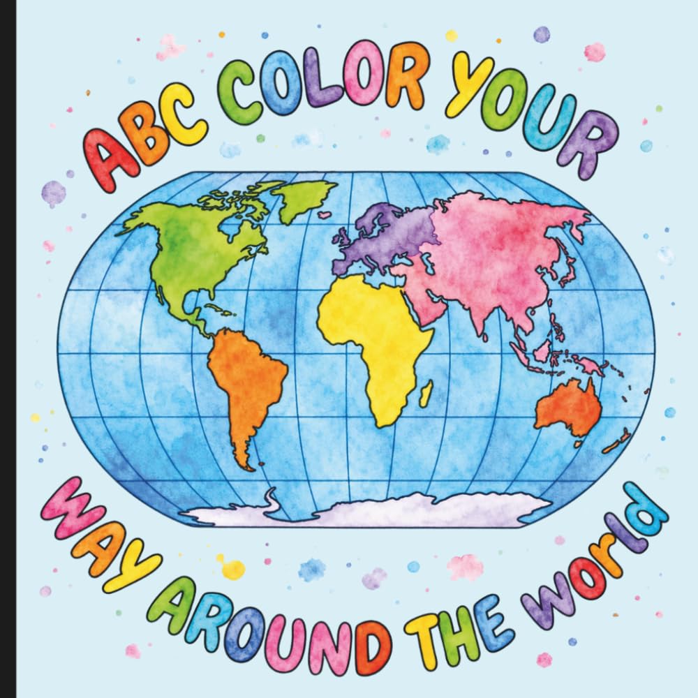 ABC Color your way around the World