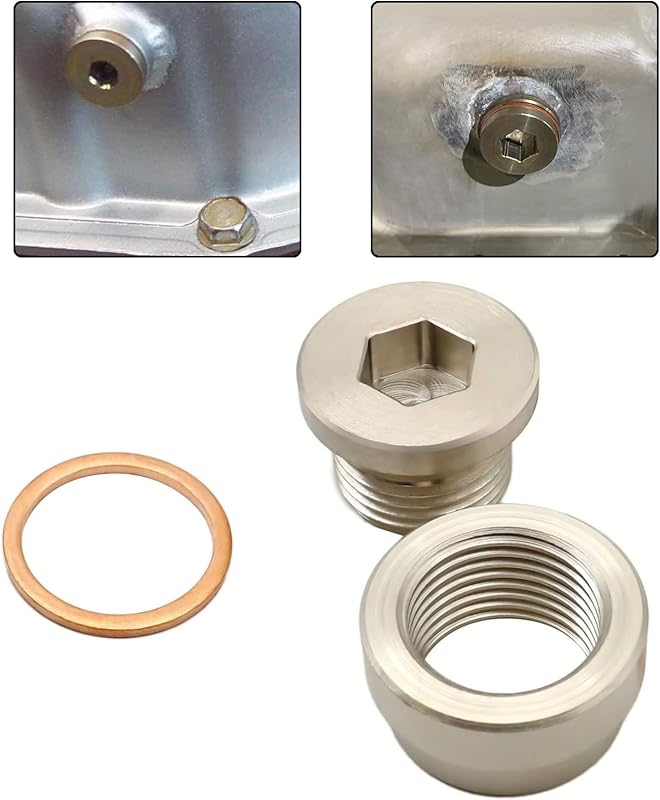 Kit Bujão e Tampão de Dreno para Cárter de Transmissão FZJDSD M12 x 1,25 – 1 conjunto