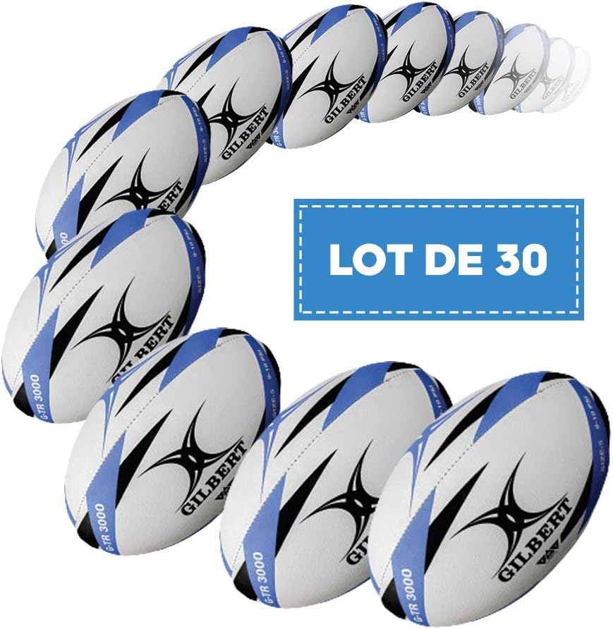 Amazon ギルバート ラグビーボール 3号 小学校低学年 G Tr 3000 白 赤 黒 並行輸入品 Gilbert ギルバート ボール