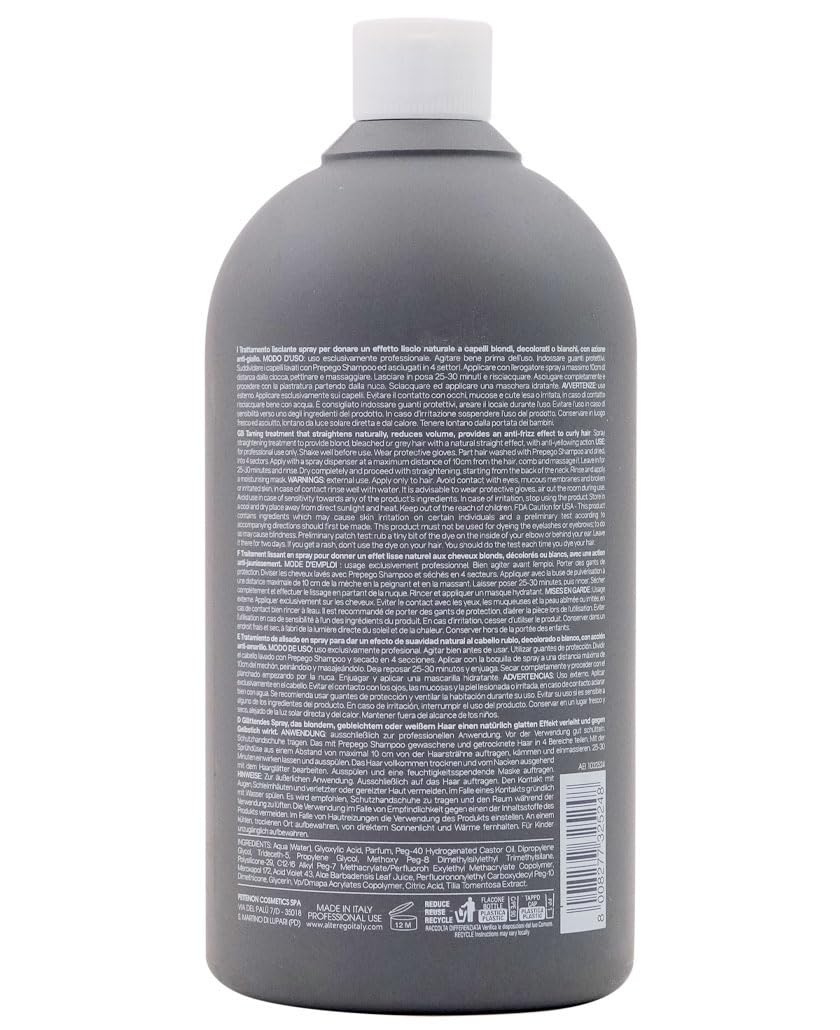 Alterego Shapego No Yellow Shape Perfector 1000ml - zabieg wygładzający przeciw puszeniu się włosów