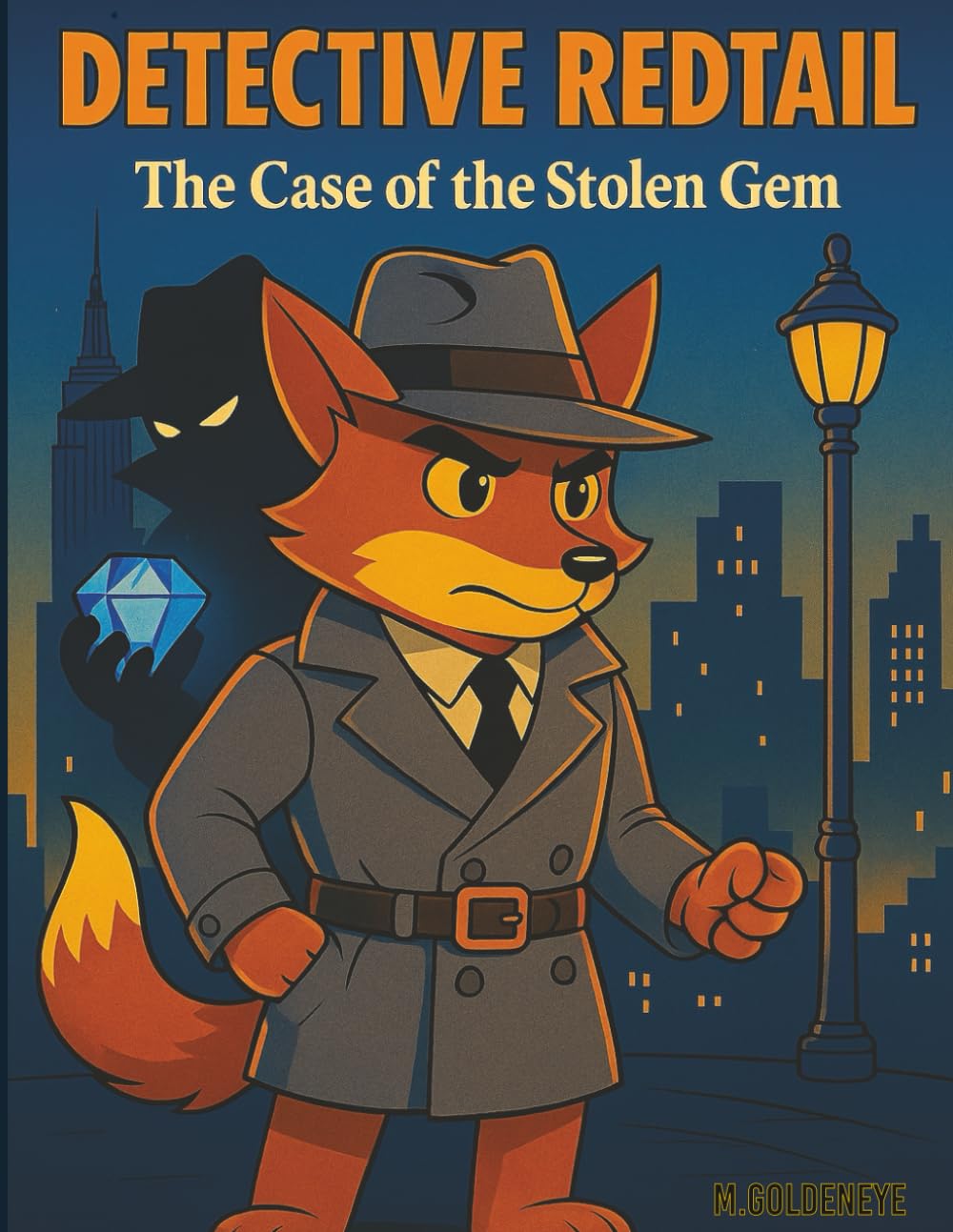 Detective Redtail and the Case of the Stolen Gem: A Mystery Coloring and Puzzle Book for Young Detectives