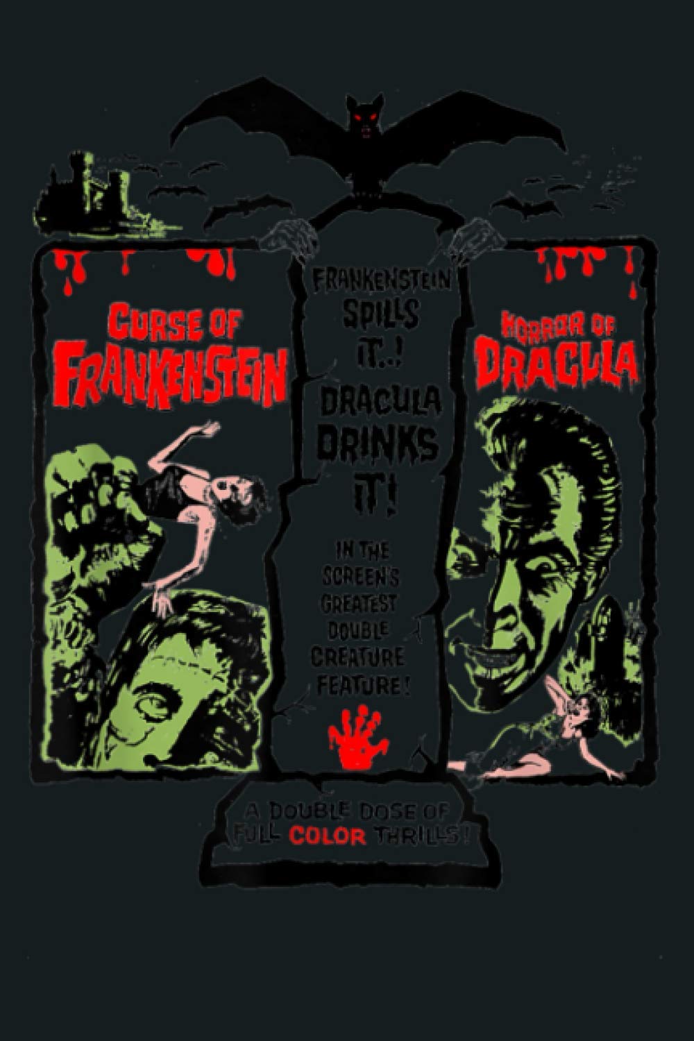 Horror Movie Vampire Dracula Halloween Monster Frankenstein: notebook, notebook journal beautiful , simple, impressive,size 6x9 inches, 114 paperback pages
