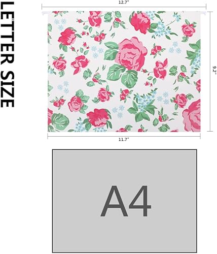 Miniatura 4 de GOGODUCKS Carpetas colgantes decorativas, archivador, tamaño carta con pestaña ajustable de corte 15, duradero, 12 diseños lindos surtidos, 36