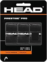 HEAD Prestige Pro Tennis Racquet Overgrip - Tacky Elastomer Grip Tape for Control & Moisture Absorption, 3-Pack