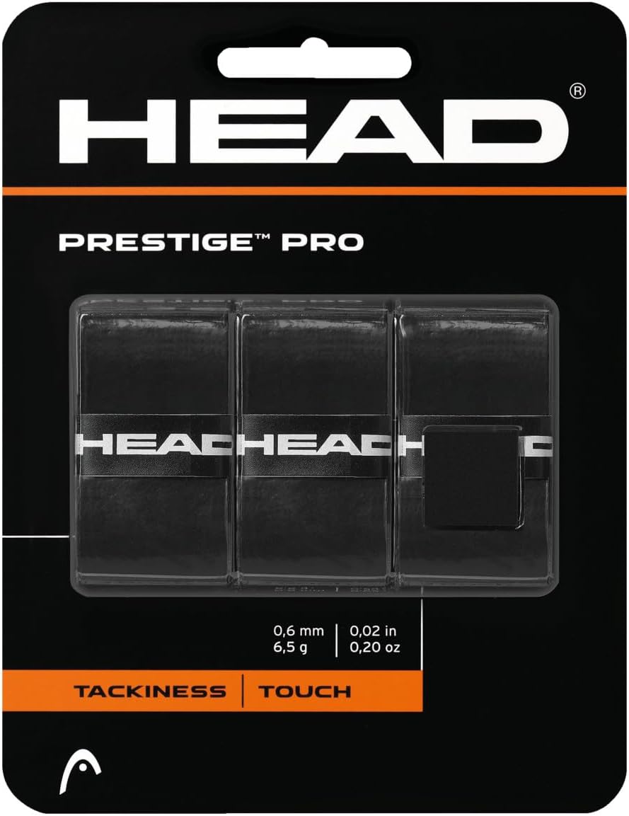Head Prestige Pro Tennis Over Grip, Colour - Black
