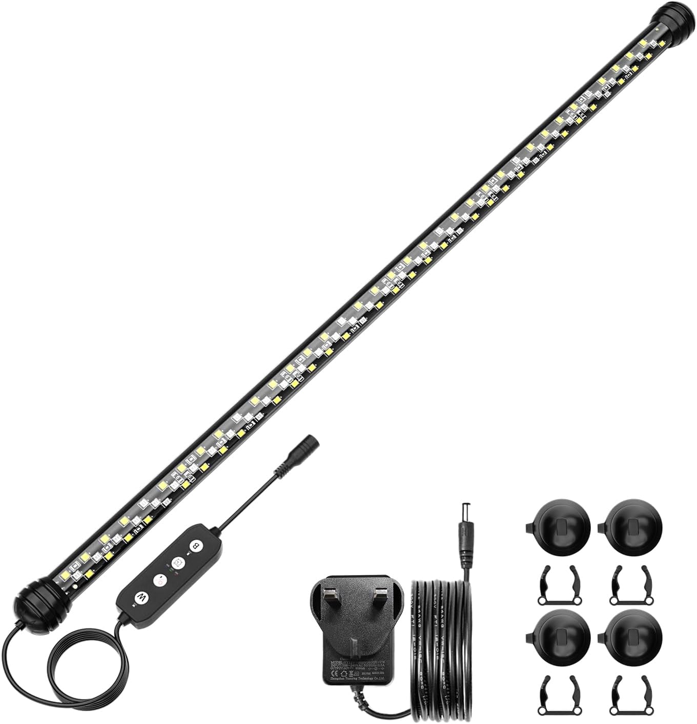 SEAOURA Led Aquarium Light with Timer, Submersible Aquarium Lights for