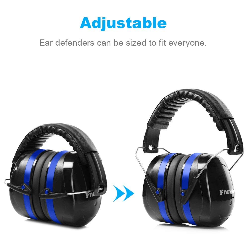 Fnova 34dB Highest NRR Cuffie professionali di sicurezza e antirumore, colore Blu