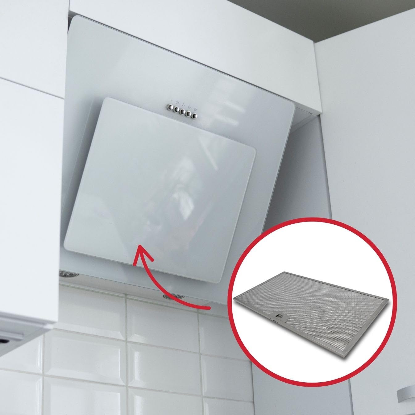 SOS - Filtro metálico para campana extractora 4055135349, 133.0184.490 BOSCH, IKEA ELECTROLUX, ROBLIN, SIEMENS, SMEG