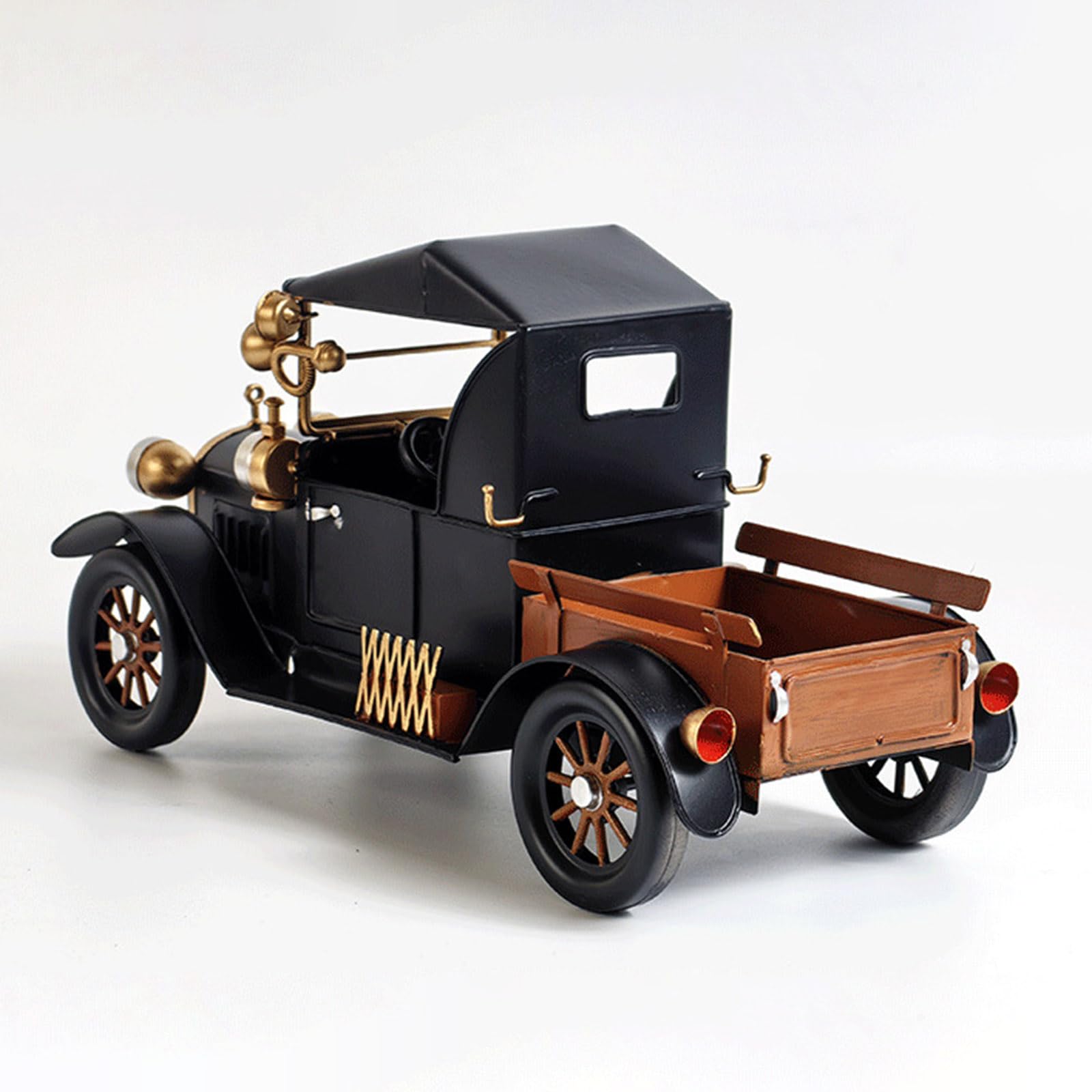 Bronzo Modello di Auto Classica Artigianale Collezioni Giocattolo Veicolo Da Collezione Antico Modello di Auto D'epoca Desktop Ornamento Metallo Antico Vintage