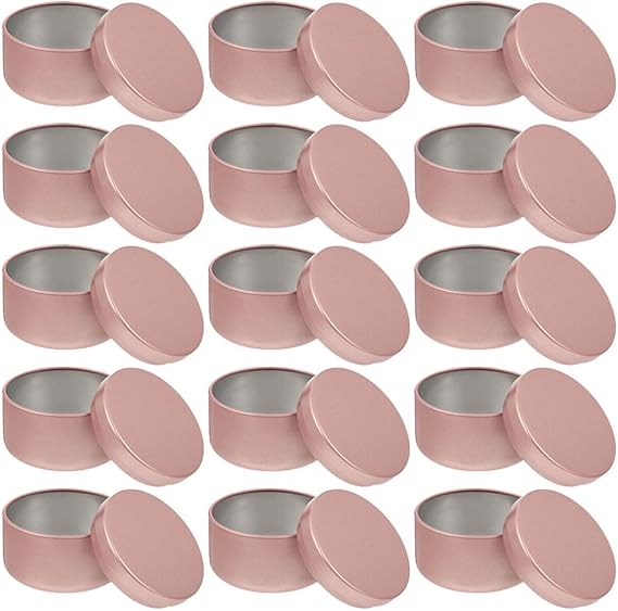Ciieeo Aluminum Candle Tin Metal Tea Lights Cups 24pcs
