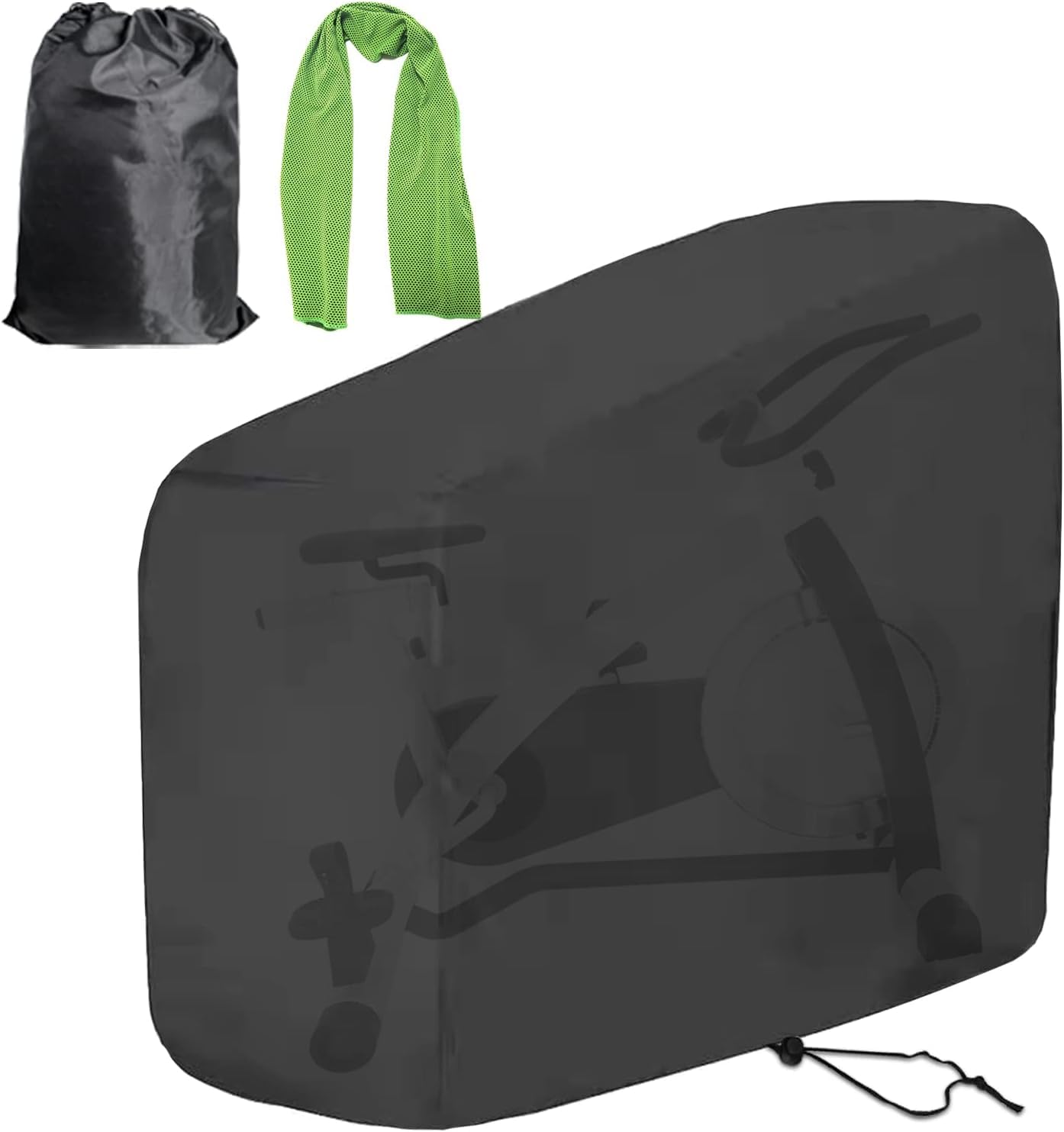 Exercise Bike Cover, Spin Bike Waterproof Outdoor or Indoor Bike Cover Anti Rain, Sun and Dust ProtectiveHeavy Duty Waterproof Protective
