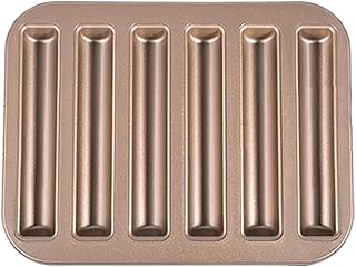 Madeleine Pan Cast Iron Rectangle Muffin Pan Biscuits Small Eclair Cake Cookie Breadstick Cornstick Biscotti Ladyfinger Cornbread Stick Moulds