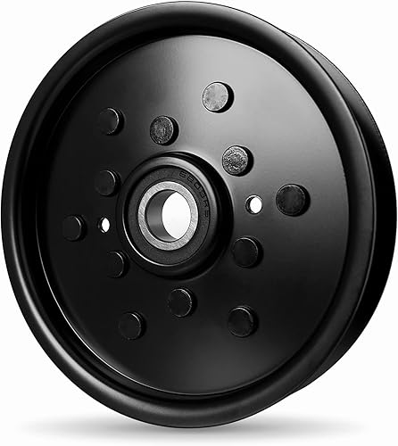 Miniatura 5 de AM106627 Polea loca para cortacésped John Dee re  AM121602 Polea loca plana apta para John Dee re LT133 LT160 F725 X320 GT235 LT155 GT225 Scotts