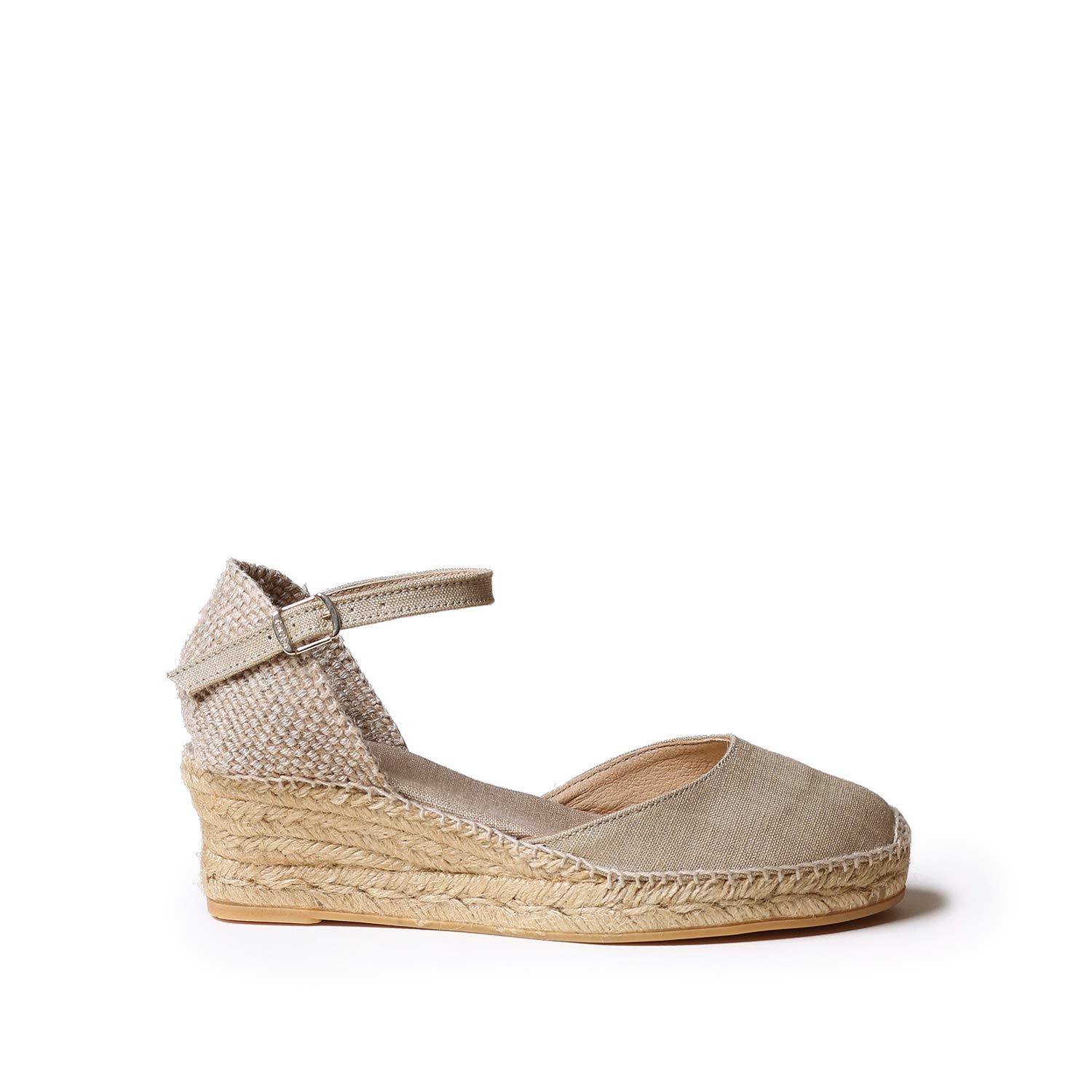 Toni Pons Romina - Espadrillas vegane con Zeppa da Donna realizzate in Tessuto di Cotone.