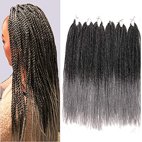 VERVES 6 pack 30 Strands/pack, Hair 18 inch Hair (1b/grey)