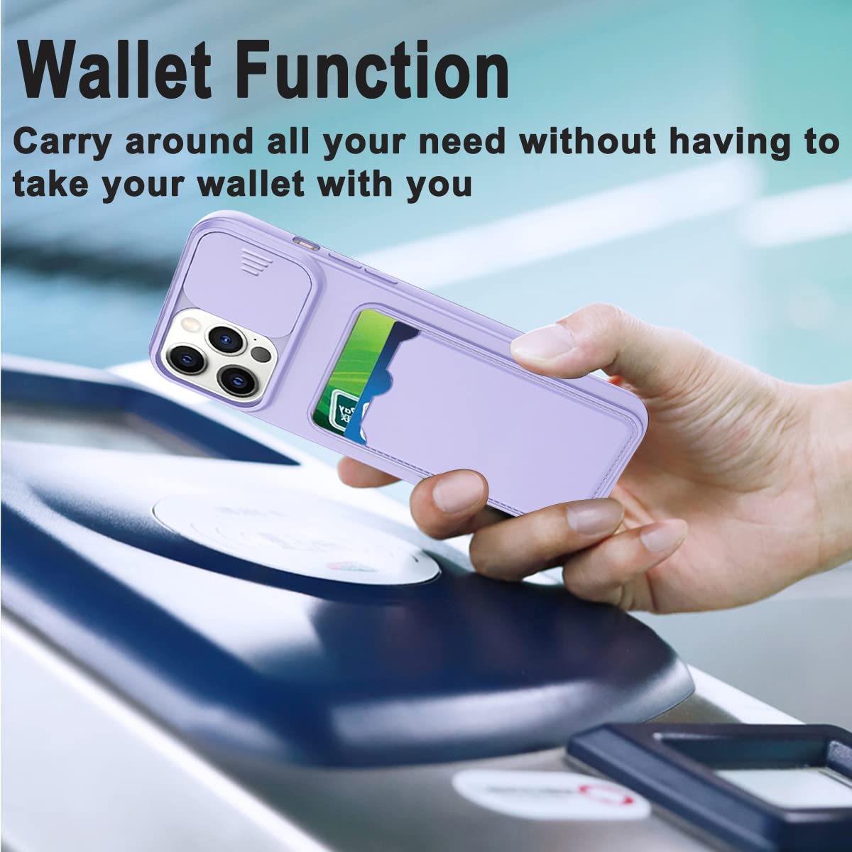 Etuano Custodia In Silicone Per IPhone 14 Pro - Con Protezione Fotocamera E Fodera In Microfibra (Viola) - 3