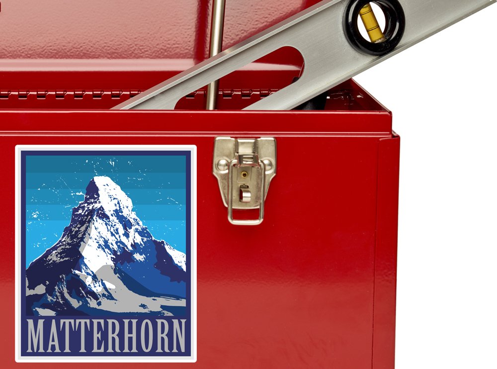 2 x 30cm/300mm Matterhorn Mountion Adesivi vinilici bagagli di viaggio #7485