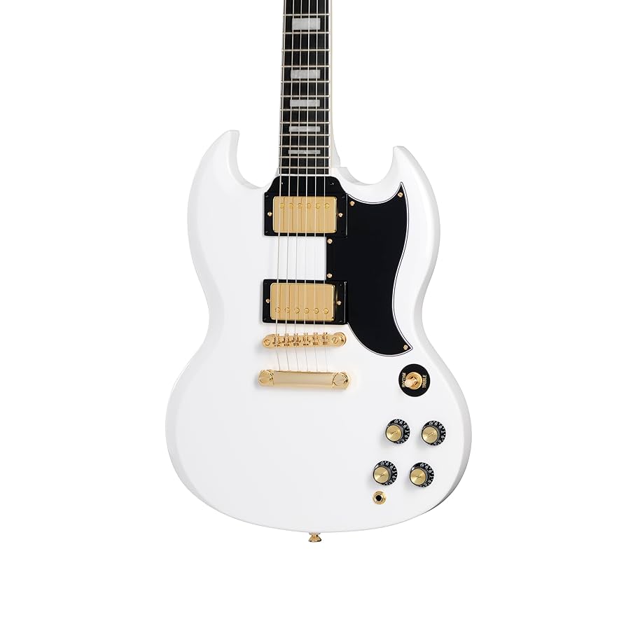 [Gibson USAケース付]Epiphone SG G-310 アイボリー Amazon.com: Epiphone Inspired by Gibson SG Custom, Alpine