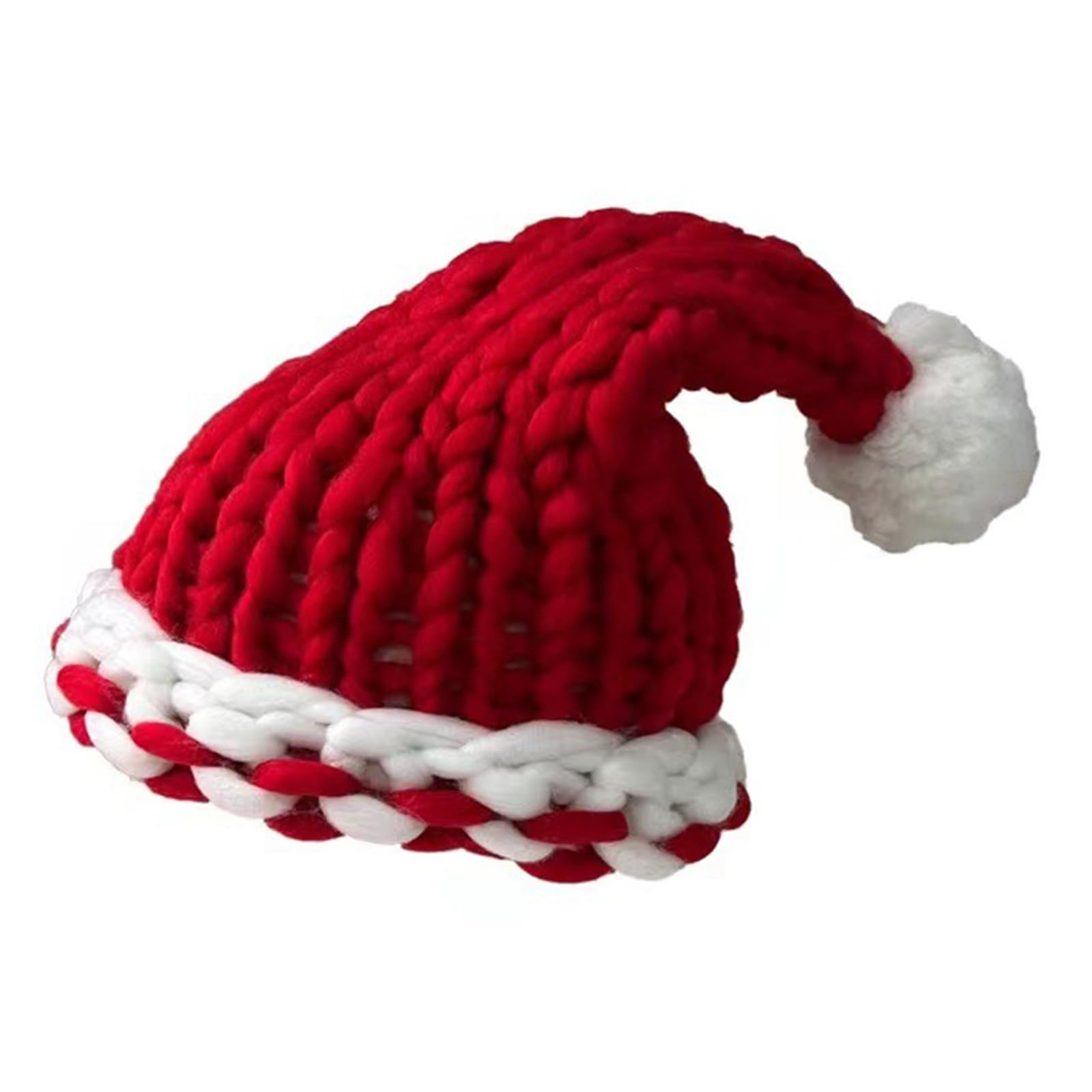 Bonnet de Père Noël en crochet épais confortable qui ne gratte pas pour festival