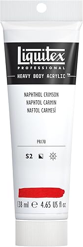Vista 187 de Liquitex Pintura acrílica profesional de alto espesor, envase de 473 ml, tono carmesí alizarina permanente