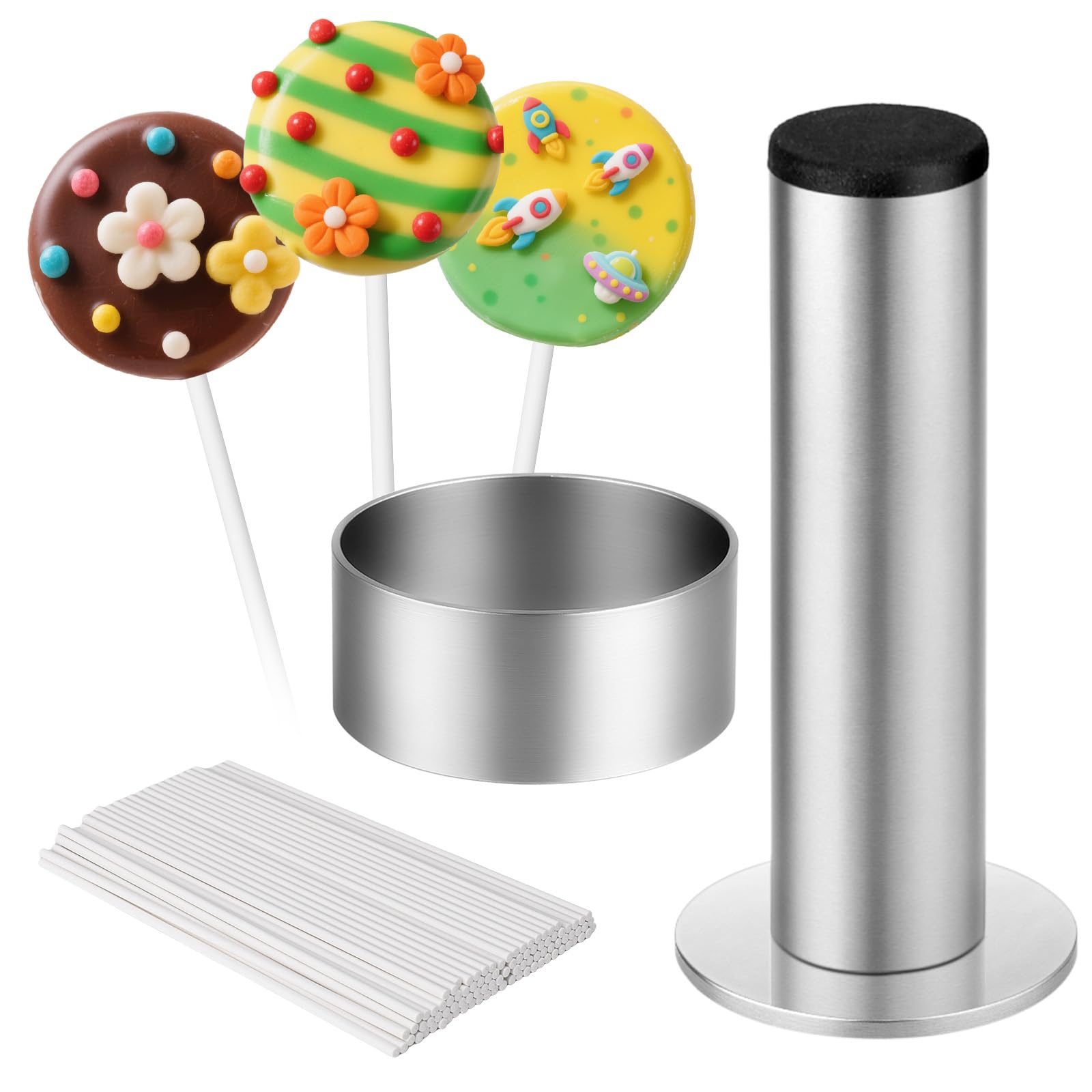 Cake Pop Cutter en Pusher met Dienblad, Non-Stick