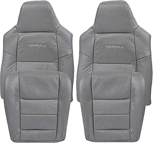 Miniatura 39 de Funda de asiento de cuero sintético Lariat de repuesto para Ford F250 F350 Lariat 2003, 2004, 2005, 2006, 2007