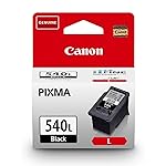 Canon Ink - PG-540L High Yield Genuine Black Printer Ink Cartridge - Prints Up to 300 A4 Pages (1 x Cartridge), Packaging May Vary