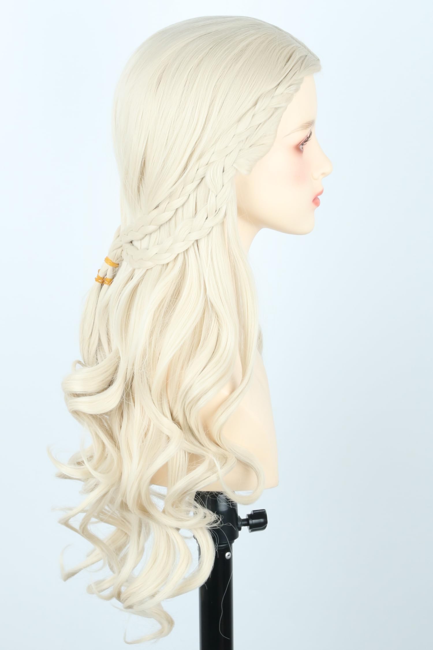 WIG ME UP Karnevalsperücke Blond Geflochten – Haar-Reif Mit Zöpfen, Fantasy Magd & Prinzessin Mittelalter-Look WIG ME UP Karnevalsperücke Blond Geflochten – Haar-Reif Mit Zöpfen, Fantasy Magd & Prinzessin Mittelalter-Look